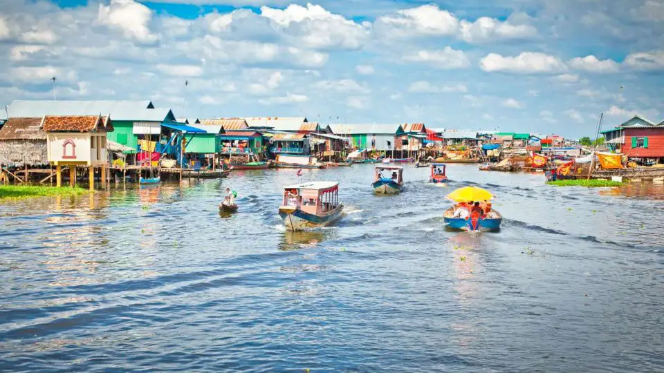 take a boat trip on tonle sap lake